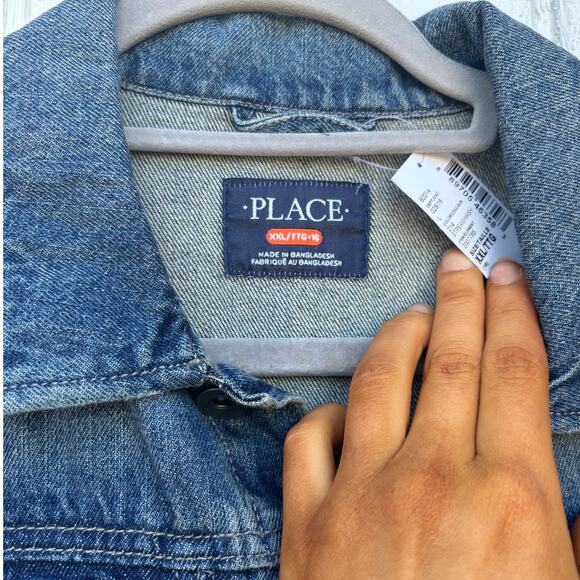 NWT The Children's Place Denim Jacket, Sz XXL - Picture 4 of 6